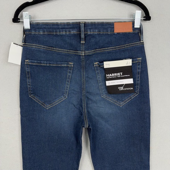 Outland Jeans Womens 29 Blue Denim Harriet High Rise Skinny 30 Inseam Organic - Picture 10 of 16